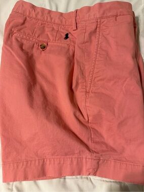 Ralph Lauren Coral Flat-Front Men's Chino Shorts  34”